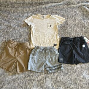 Volcom 4T T-Shirt and Shorts Set with Extra Shorts